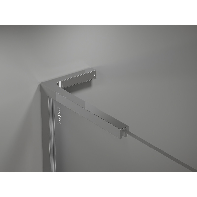 Mexen Uni-L2 L-shaped bracket set for 10 mm shower panels, chrome - 800-07-01