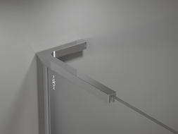 Mexen L-Shaped Bracket Set for 10 mm Shower Walls, Chrome - 800-07-01