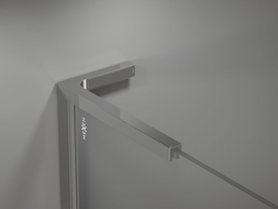 Mexen set of L-shaped stabilizers for 10 mm shower walls, chrome - 800-07-01