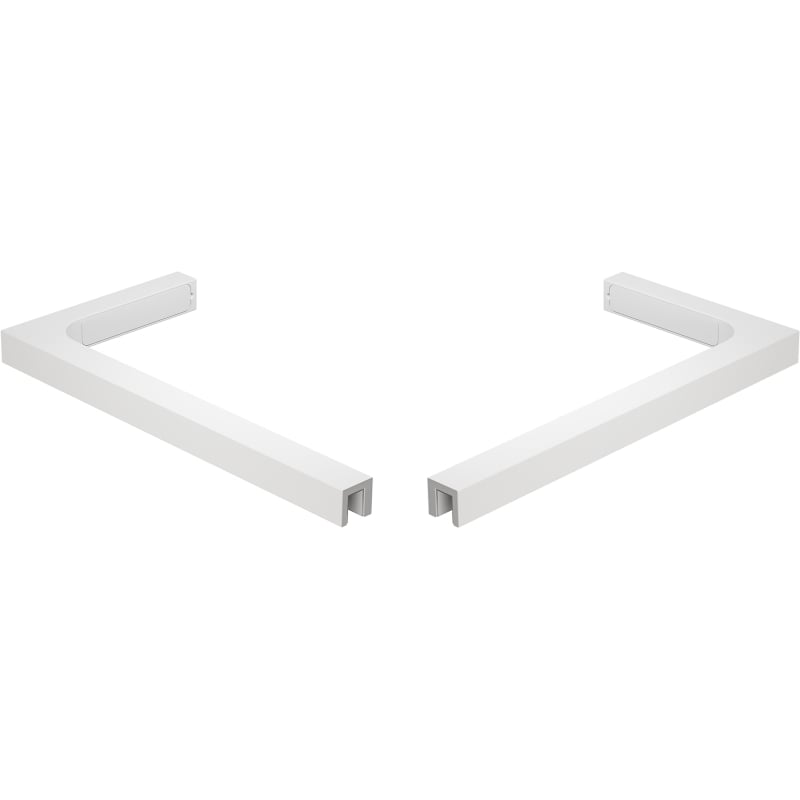Mexen Uni-L2 set of L-shaped support brackets for 10 mm shower panels, white - 800-07-20