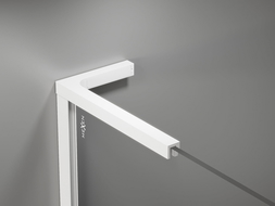 Mexen L-angle stabilizer set for 10 mm shower walls, white - 800-07-20