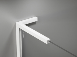 Mexen Uni-L2 set of L-shaped support brackets for 10 mm shower panels, white - 800-07-20