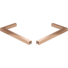 Mexen Uni-L2 L-bracket set for 10 mm shower panels, brushed copper - 800-07-65