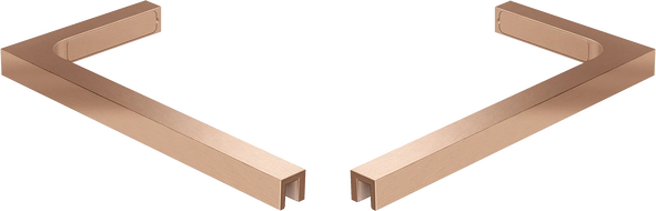 Mexen angle stabilizer kit L for 10 mm shower panels, brushed copper - 800-07-65