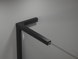 Mexen Uni-L2 L-shaped bracket set for 10 mm shower panels, black - 800-07-70