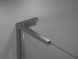 Mexen Uni-L2 L-shaped angle support set for 10 mm shower screens, black - 800-07-95
