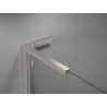 Mexen Uni-L2 L-shaped bracket set for 10 mm shower screens, brushed nickel - 800-07-97
