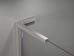 Mexen L-angle bracket set for 10 mm shower walls, brushed nickel - 800-07-97