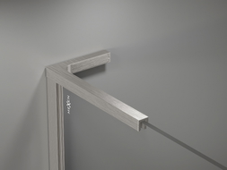 Mexen Uni-L2 L-shaped bracket set for 10 mm shower screens, brushed nickel - 800-07-97