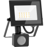 Mexen Luxpro LED floodlight with motion sensor, 10W, Neutral - 4000K, 900 lm, black - L235-010-40-70