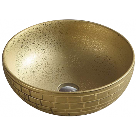 Mexen Briana countertop washbasin 40 x 40 cm, Gold - 22064052