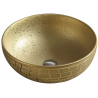 Mexen Briana countertop washbasin 40 x 40 cm, Gold - 22064052