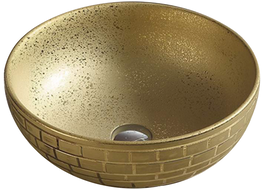 Mexen Briana countertop washbasin 40 x 40 cm, Gold - 22064052
