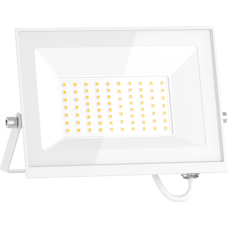 Mexen Luxpro+ LED Floodlight, 50W, Neutral - 4000K, 5500 lm, White - L231-050-40-20