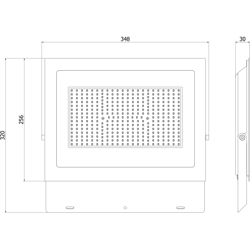 Mexen Luxpro+ LED floodlight, 200W, Neutral - 4000K, 22000 lm, black - L231-200-40-70