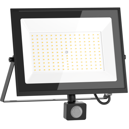 Mexen Luxpro LED floodlight with motion sensor, 100W, Cold - 6500K, 9000 lm, black - L235-100-65-70