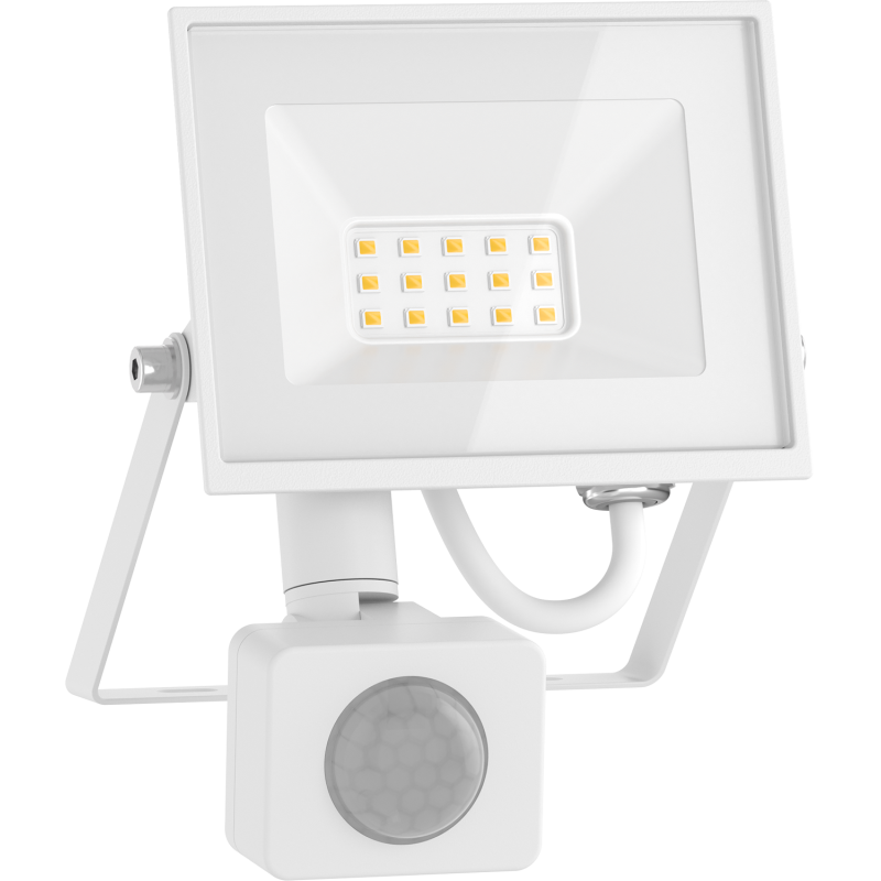 Mexen Luxpro+ LED floodlight with motion sensor, 10W, Neutral - 4000K, 1100 lm, white - L236-010-40-20
