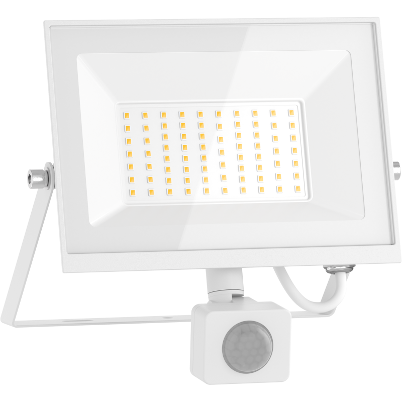 Mexen Luxpro+ LED floodlight with motion sensor, 50W, Neutral - 4000K, 5500 lm, white - L236-050-40-20