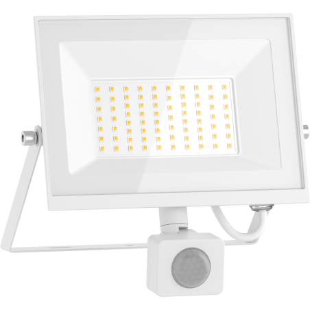 Mexen Luxpro+ LED floodlight with motion sensor, 50W, Neutral - 4000K, 5500 lm, white - L236-050-40-20