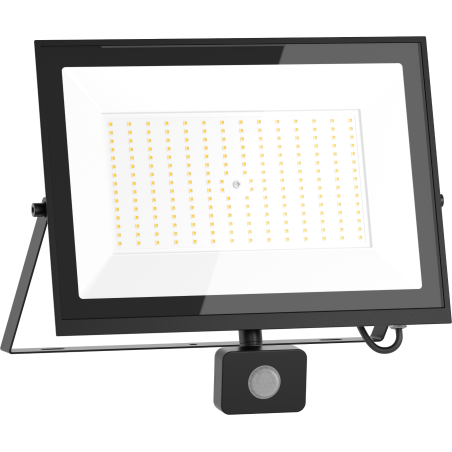 Mexen Luxpro+ LED floodlight with motion sensor, 150W, Neutral - 4000K, 16500 lm, black - L236-150-40-70