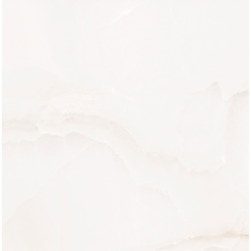 Mexen Onyx White glazed rectified gres G1, floor-wall tile 60 x 60 cm, gloss - TL106-060-060-01
