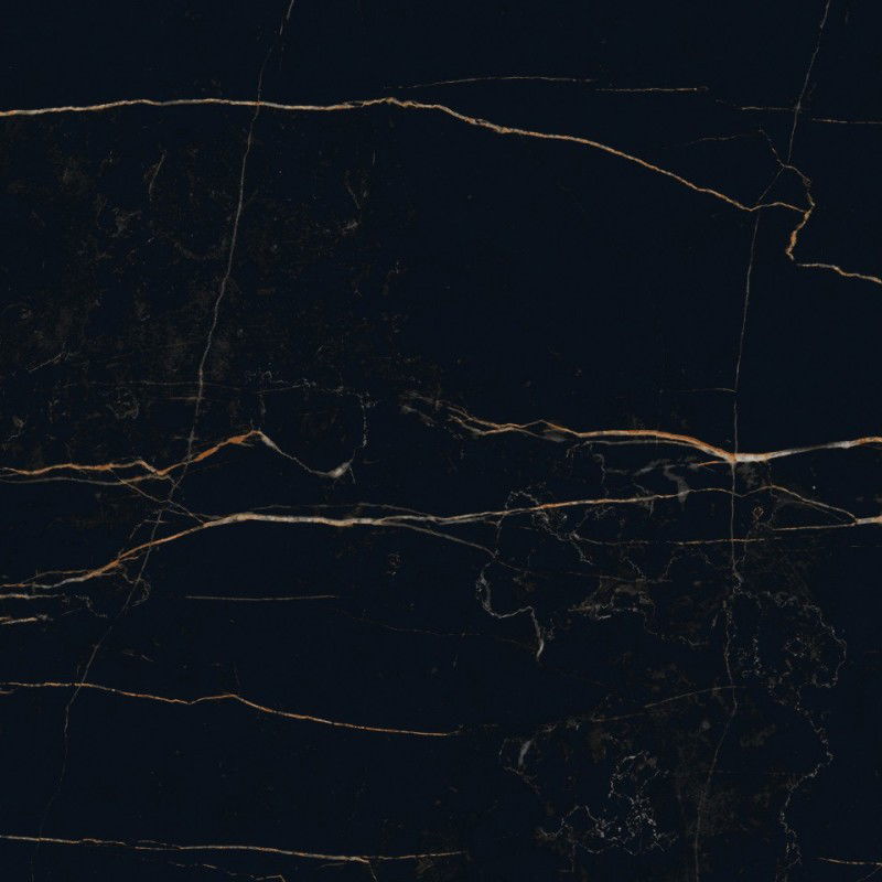 Mexen Flamingo Black glazed rectified gres tile G1, floor-wall tile 60 x 60 cm, high gloss - TL215-060-060-00