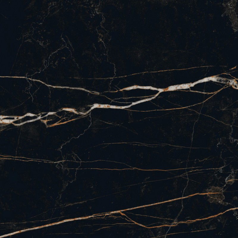 Mexen Flamingo Black glazed rectified gres tile G1, floor-wall tile 60 x 60 cm, high gloss - TL215-060-060-00