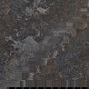 Mexen Blaze Nero glazed stoneware rectified, floor-wall tile 60 x 60 cm, carving - TL420-060-060-01