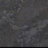 Mexen Blaze Nero glazed stoneware rectified, floor-wall tile 60 x 60 cm, carving - TL420-060-060-01