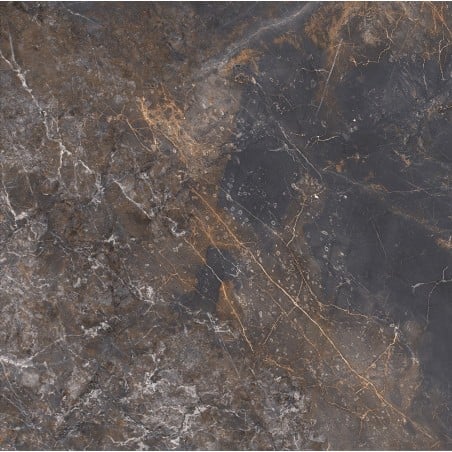 Mexen Visby Black glazed rectified gres G1, floor-wall tile 60 x 60 cm, carving - TL428-060-060-02