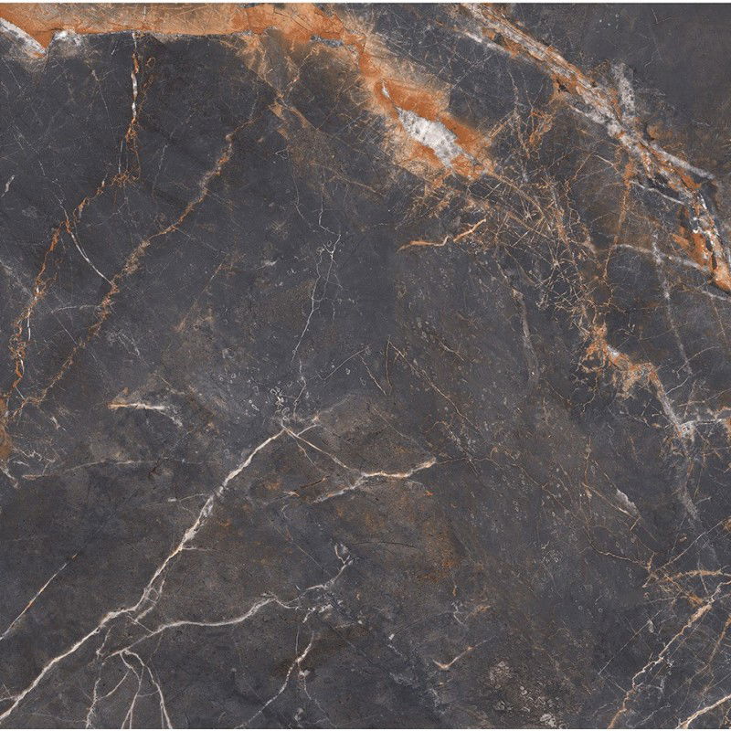 Mexen Visby Black glazed rectified gres G1, floor-wall tile 60 x 60 cm, carving - TL428-060-060-02