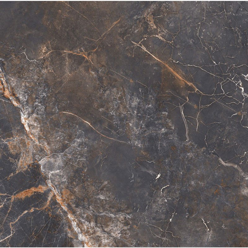 Mexen Visby Black glazed rectified gres G1, floor-wall tile 60 x 60 cm, carving - TL428-060-060-02