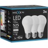 Mexen Nova 3x LED Bulb E27, A60, 5W, Neutral - 4000K, 525 lm - L100-E27-0540-01x03
