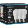 Mexen Nova 3x LED Bulb E27, A60, 10W, Neutral - 4000K, 1055 lm - L100-E27-1040-01x03