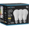 Mexen Nova 3x LED Bulb E27, A60, 15W, Warm - 3000K, 1575 lm - L100-E27-1530-01x03