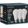 Mexen Nova 3x LED Bulb E27, A60, 15W, Cool - 6500K, 1575 lm - L100-E27-1565-01x03