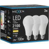 Mexen Nova 3x LED Bulb E27, A70, 20W, Warm - 3000K, 2100 lm - L100-E27-2030-01x03