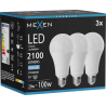 Mexen Nova 3x LED Bulb E27, A70, 20W, Cool - 6500K, 2100 lm - L100-E27-2065-01x03