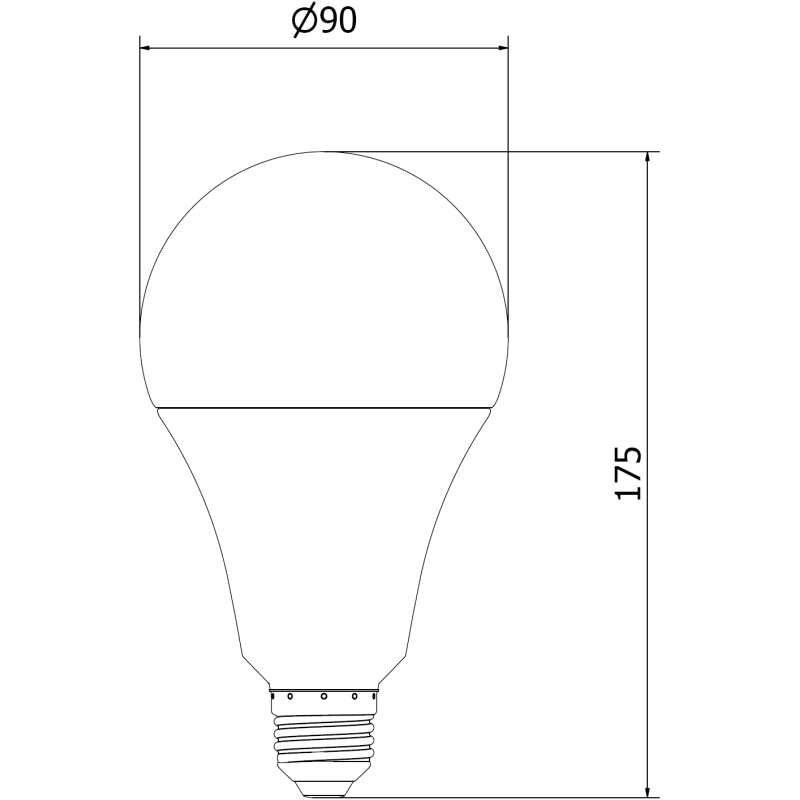 Mexen Nova 6x LED Bulb E27, A95, 25W, Cool - 6500K, 2625 lm - L100-E27-2565-01x06