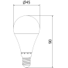 Mexen Nova 3x LED Bulb E14, G45, 8W, Warm - 3000K, 840 lm - L101-E14-0830-01x03