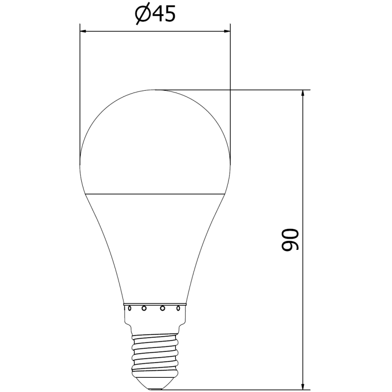 Mexen Nova 3x LED Bulb E14, G45, 9W, Cool - 6500K, 945 lm - L101-E14-0965-01x03