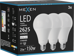 Mexen Nova 3x LED Bulb E27, A95, 25W, Neutral - 4000K, 2625 lm - L100-E27-2540-01x03