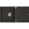 Mexen Leo 1-compartment granite sink with a drip tray 900 x 500 mm, Black/Metallic gold - 6501901010-75