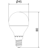 Mexen Nova 6x LED Bulb E14, G45, 5W, Neutral - 4000K, 525 lm - L101-E14-0540-01x06