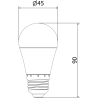 Mexen Nova 6x LED Bulb E27, G45, 9W, Neutral - 4000K, 945 lm - L101-E27-0940-01x06