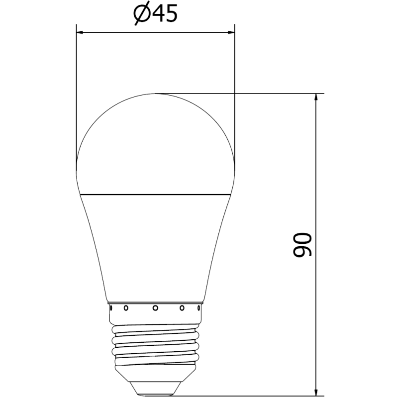 Mexen Nova 6x LED Bulb E27, G45, 9W, Cool - 6500K, 945 lm - L101-E27-0965-01x06