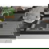 Mexen Andres 1.5-compartment granite sink with a drip tray 1000 x 500 mm, Grey - 6515101510-71