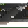 Mexen Vito granite sink 1-bowl 520 x 490 mm, black/gold metallic, chrome siphon - 6503521000-75
