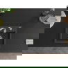 Mexen Milo Granite Sink Single Bowl 435 x 410 mm, Black Speckled, Chrome Siphon - 6505441000-76