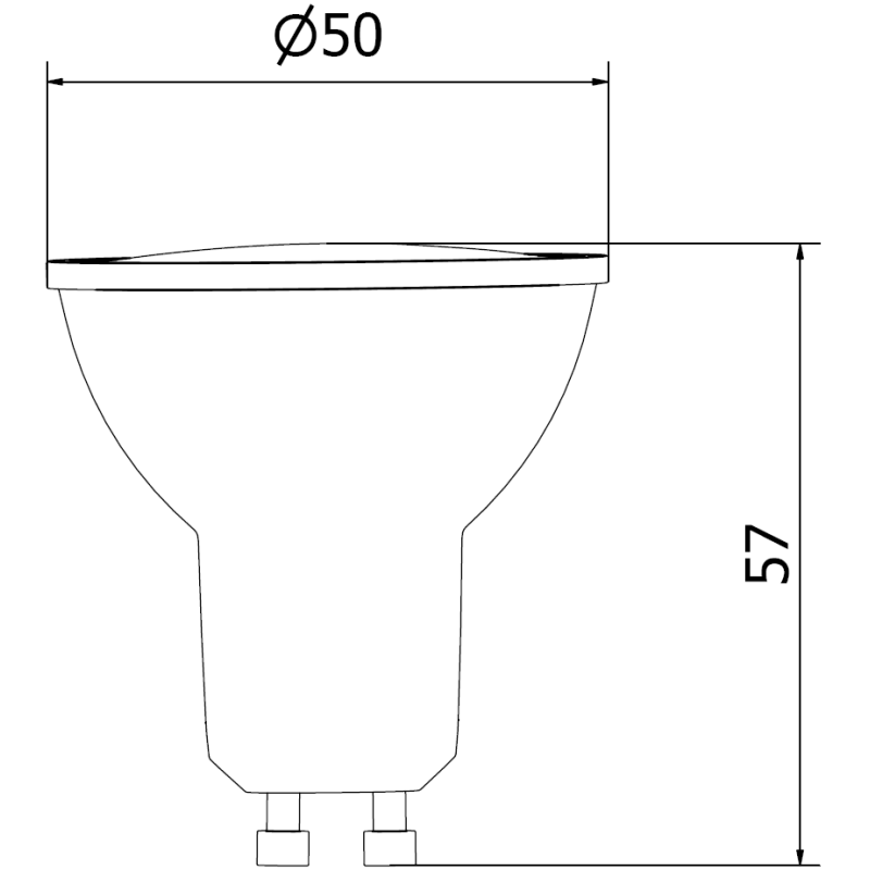 Mexen Nova 3x LED Bulb GU10, 8W, Warm - 3000K, 840 lm - L108-GU10-0830-01x03